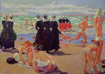 Baden bij de Pardon van Sainte-Anne-la-Palud, 1905 door Maurice Denis
